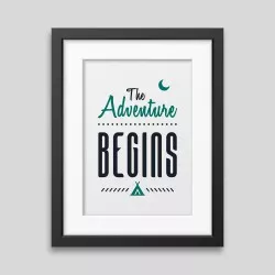 The adventure begins Framed poster